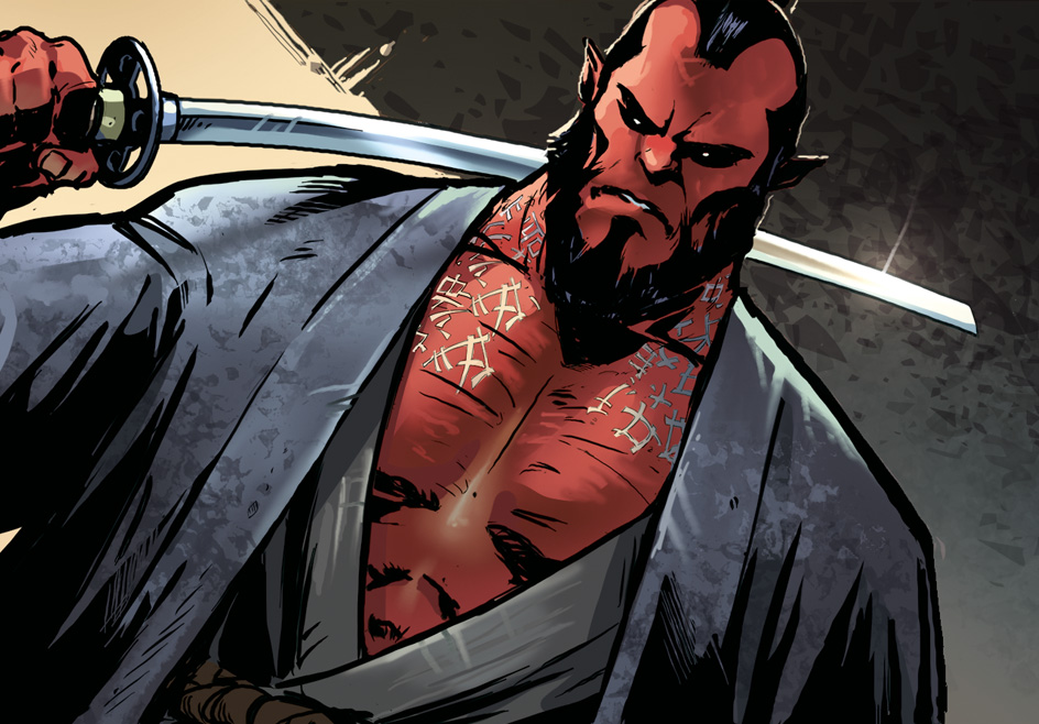 Samourai Rouge illustration Aquilon